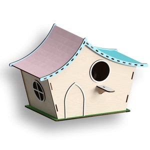 Birdhouse, Laser Cut Files - Svg+Dxf+Pdf+Ai+Cdr+Eps - laser Files - Instant Download - laser cut template - laser cut pattern