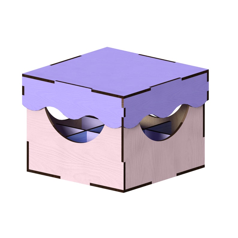 Nail Polish Box Laser Cut Files Laser Cut Template Laser Etsy