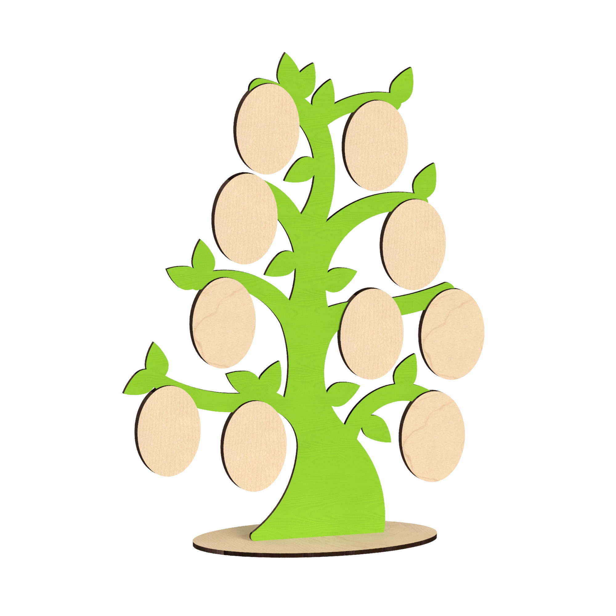 Family Tree Picture Frame Display Laser Cut Files Etsy