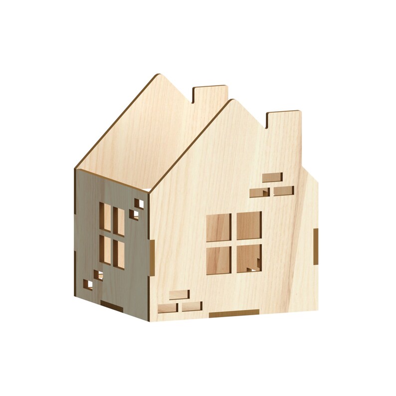 House Box Laser Cut Files laser cut template laser cut Etsy