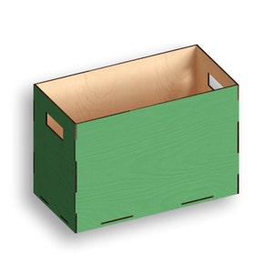 Box, Laser Cut Files, laser cut template, laser cut pattern, vector model,vector plan,Instant download