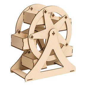 Ferris Wheel Star,Laser Cut Files, laser cut template, Vector for Laser, laser cut pattern, vector model,vector plan,Instant download