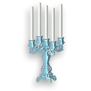 Candlestick,  Laser Cut Files - Svg+Dxf+Pdf+Ai+Cdr+Eps - laser Files - Instant Download - laser cut template - laser cut pattern