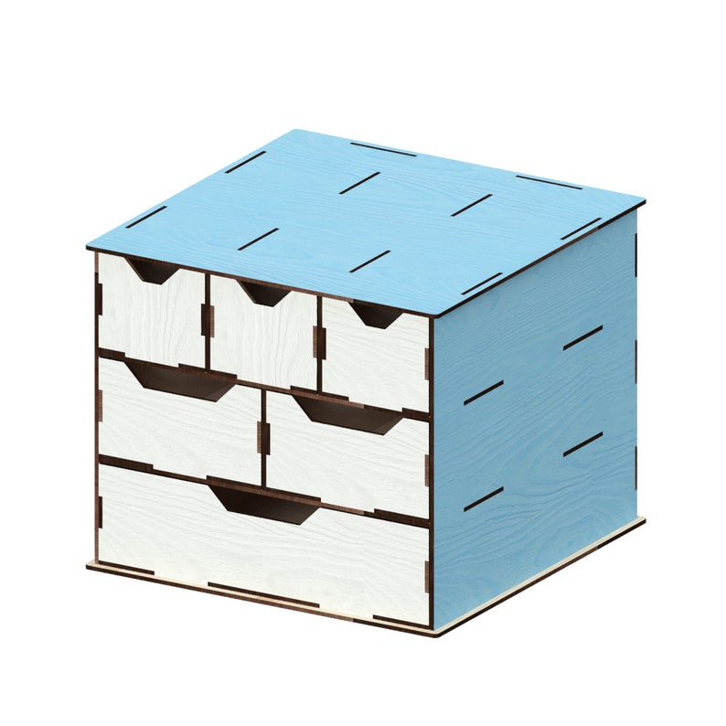 Drawer Organizer Laser Cut Files SvgDxfPdfAiCdrEps Etsy