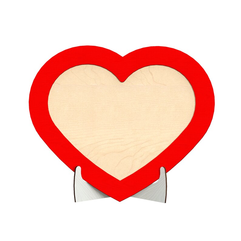 Heart Picture Frame Pattern Vector for Laser Cutting Etsy