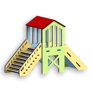Hamster Playground, laser cut file, instant download,laser cut vector, laser files  - laser cut template - laser cut pattern