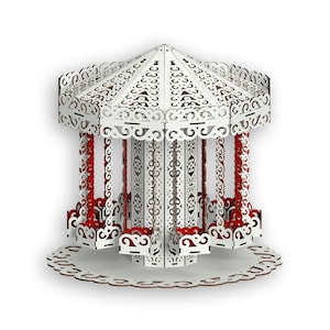 Candy Bar Carousel,Laser Cut Files, laser cut template, Vector for Laser, laser cut pattern, vector model,vector plan,Instant download