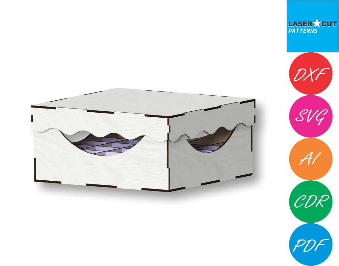 Nail Polish Box Laser Cut Files Laser Cut Template Laser Etsy