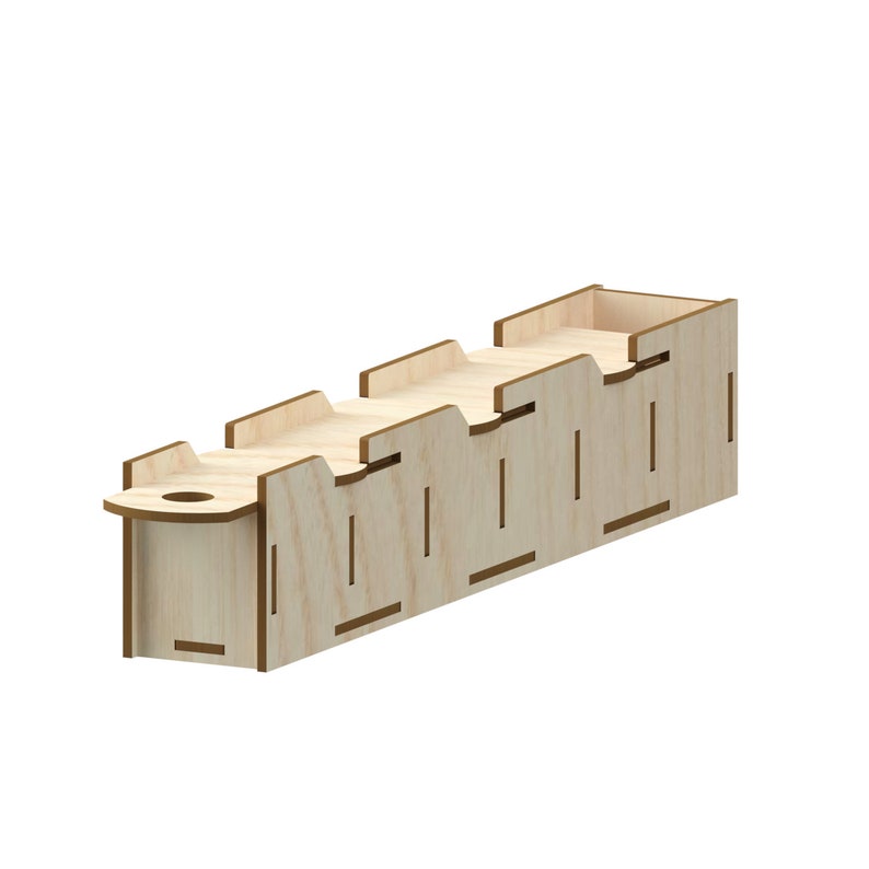 Sliding box with dividers Laser Cut Files laser cut Etsy