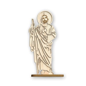 St. Jude Thaddeus, Laser Cut Files - Svg+Dxf+Pdf+Ai+Cdr+Eps - laser Files - Instant Download - laser cut template - laser cut pattern