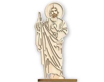 St. Jude Thaddeus Laser Cut File: CNC Vector Pattern (Digital Download)