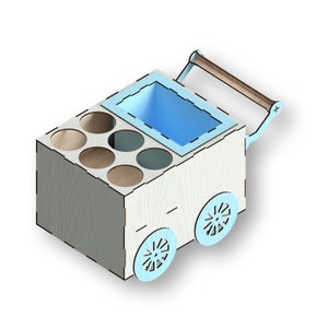 Beer Cart, Laser Cut Files, laser cut template, laser cut pattern, vector model,vector plan,Instant download