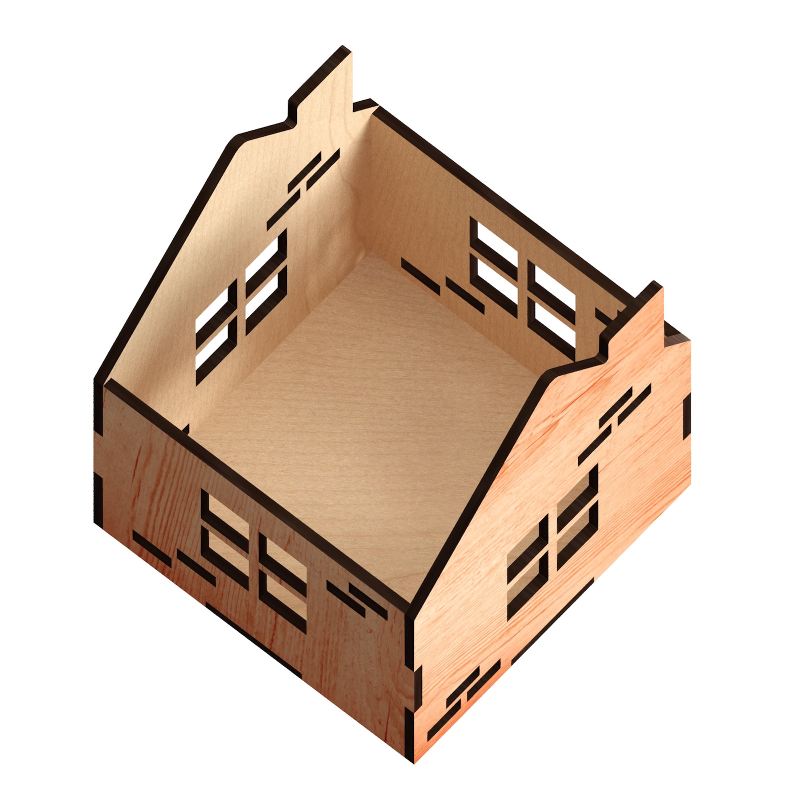 House Box Laser Cut Files laser cut template laser cut Etsy