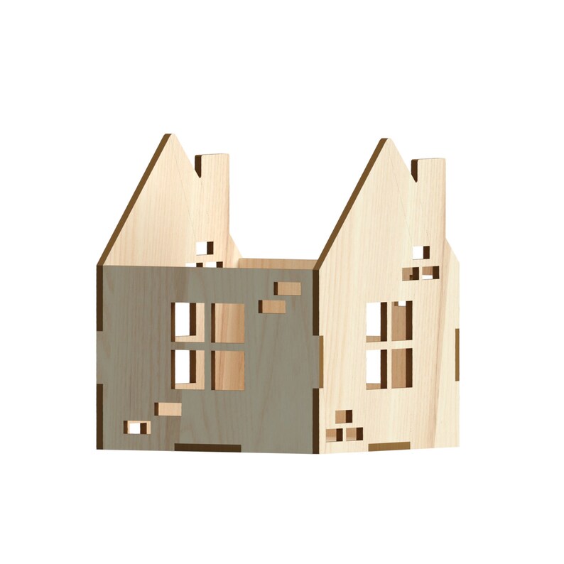 House Box Laser Cut Files laser cut template laser cut Etsy