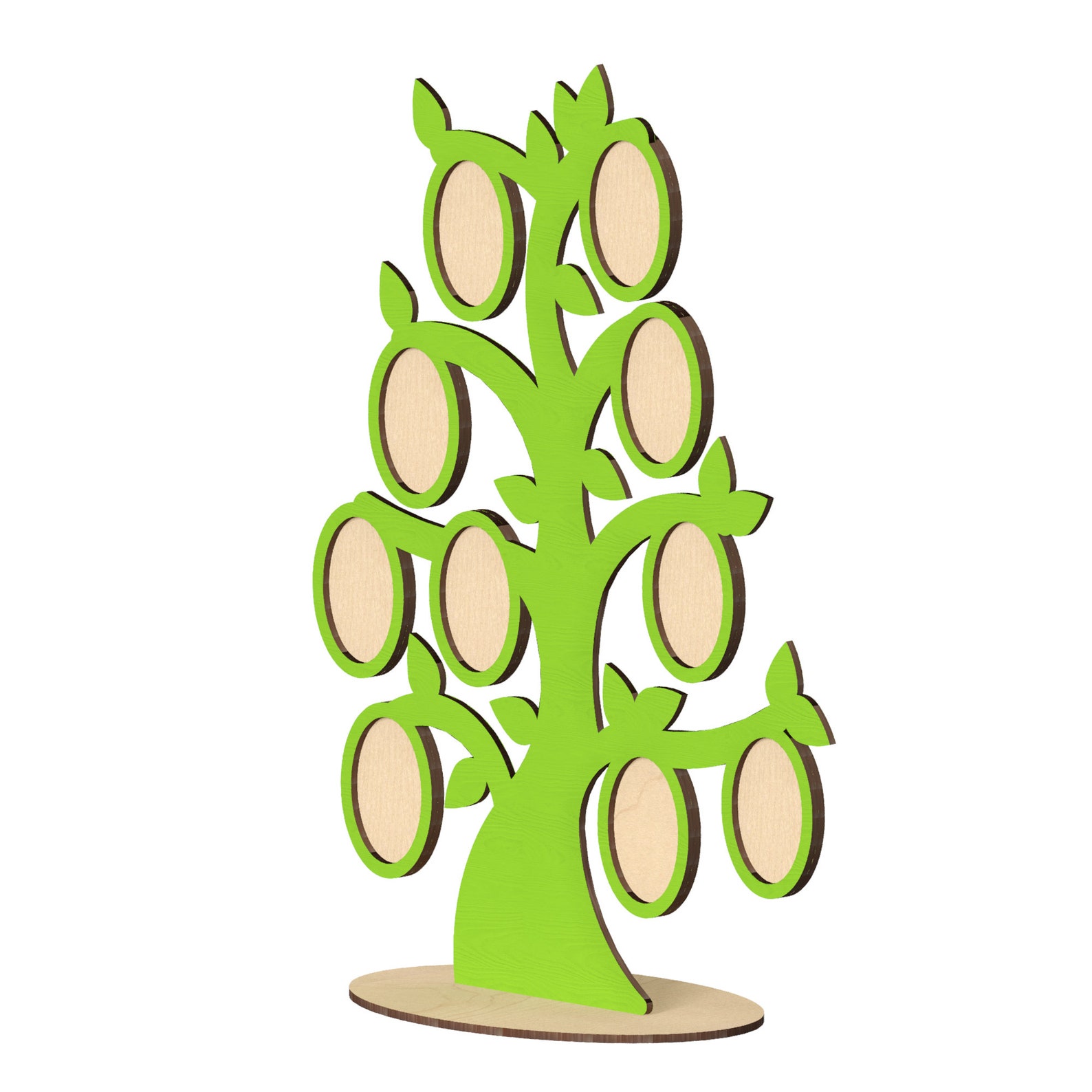 Family Tree Picture Frame Display Laser Cut Files Etsy