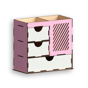Desk Organizer,Laser Cut Files - marker holder - laser cut Files - Instant Download - laser cut template - laser cut pattern