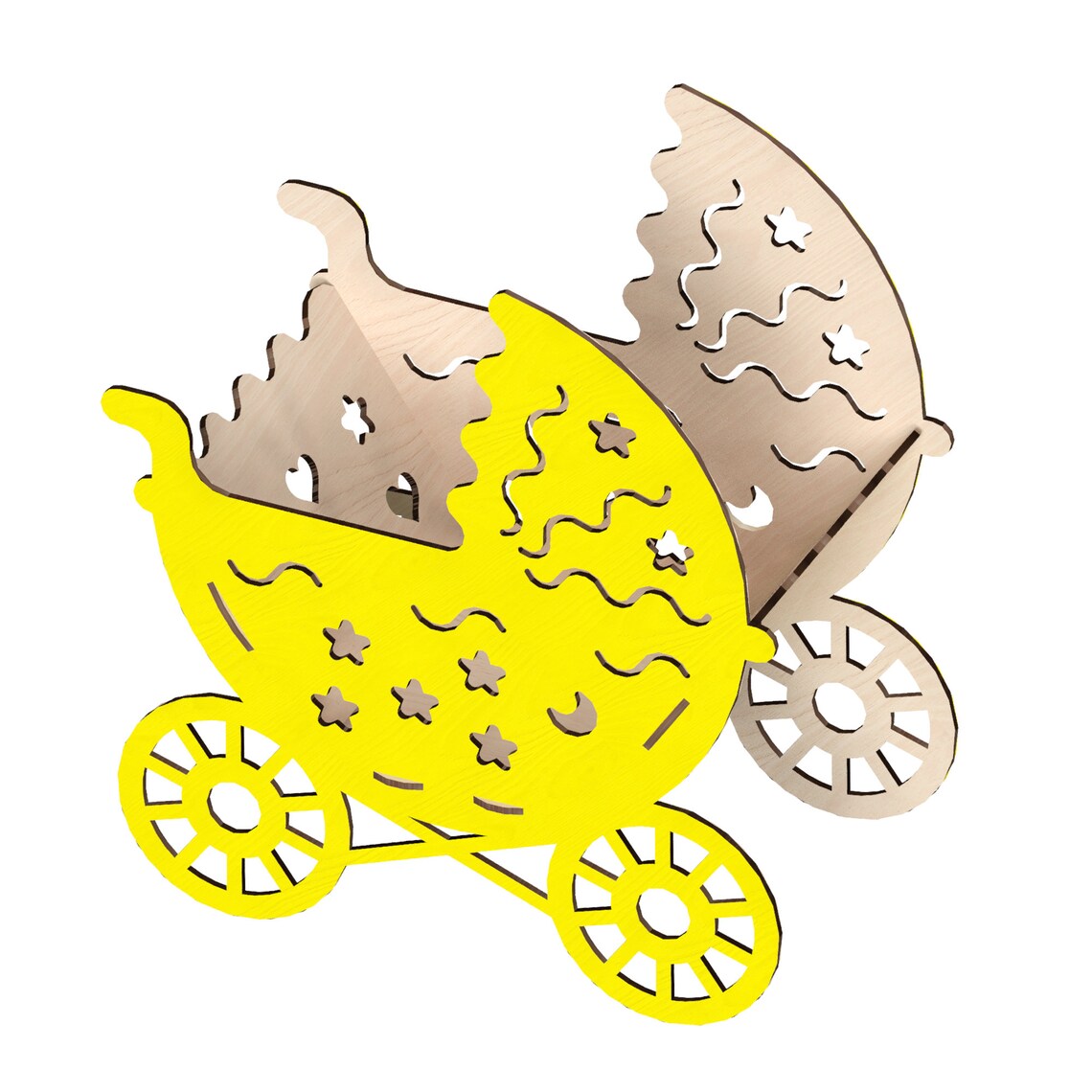 Baby Shower Strollerlaser Cut Files Laser Cut Template - Etsy Canada
