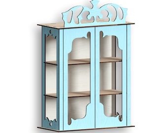 Laser Cut Jewelry Cabinet Template: Vector Files (Digital Download)