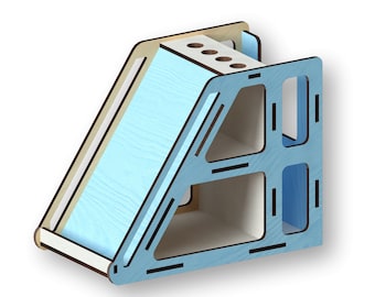 Phone and Pen Stand Laser Cut File: Vector Template (Digital Download)