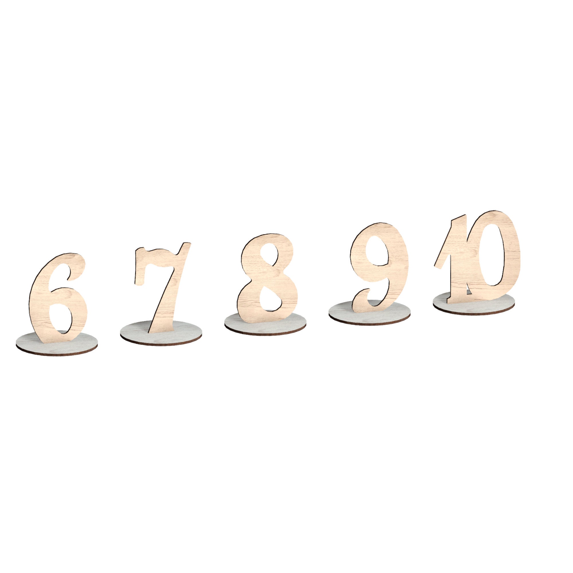 Wedding Table Numbers Laser Cut Files (digital Download) - Etsy UK