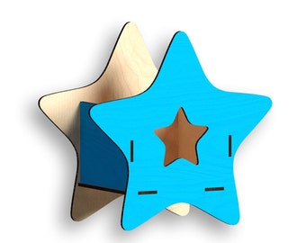 Star Box Laser Cut Template: Vector Files (Digital Download)