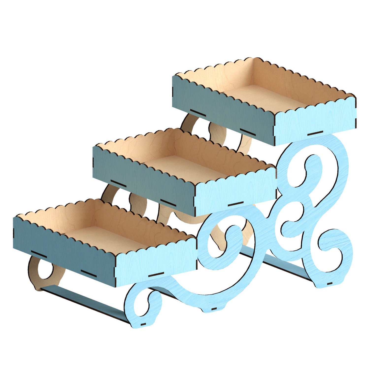 Provencal Cupcake Standlaser Cut Files Laser Cut Template Etsy