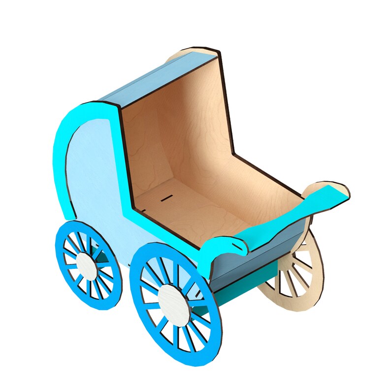 Strollerlaser Cut Files Laser Cut Template Vector for - Etsy