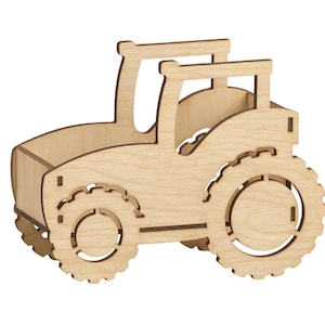 Farm Tractor Box,Laser Cut Files, laser cut template, Vector for Laser, laser cut pattern, vector model,vector plan,Instant download
