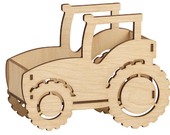 Farm Tractor Box,Laser Cut Files, laser cut template, Vector for Laser, laser cut pattern, vector model,vector plan,Instant download