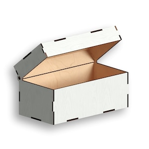 Box with Lid, Laser Cut Files, laser cut template, Vector for Laser, laser cut pattern, vector model, Instant download
