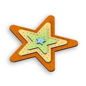 Star Lollipop Stand,Laser Cut Files, laser cut template, Vector for Laser, laser cut pattern, vector model,vector plan,Instant download