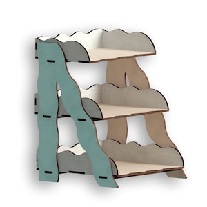 3-Tier Candy Staircase Laser Cut File: Vector Template (Digital Download)