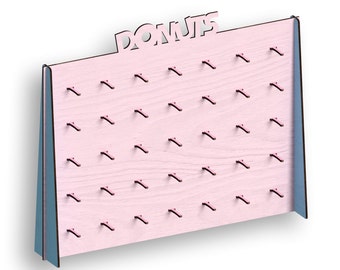 Donut Wall Laser Cut Files: CNC Vector Template (Digital Download)