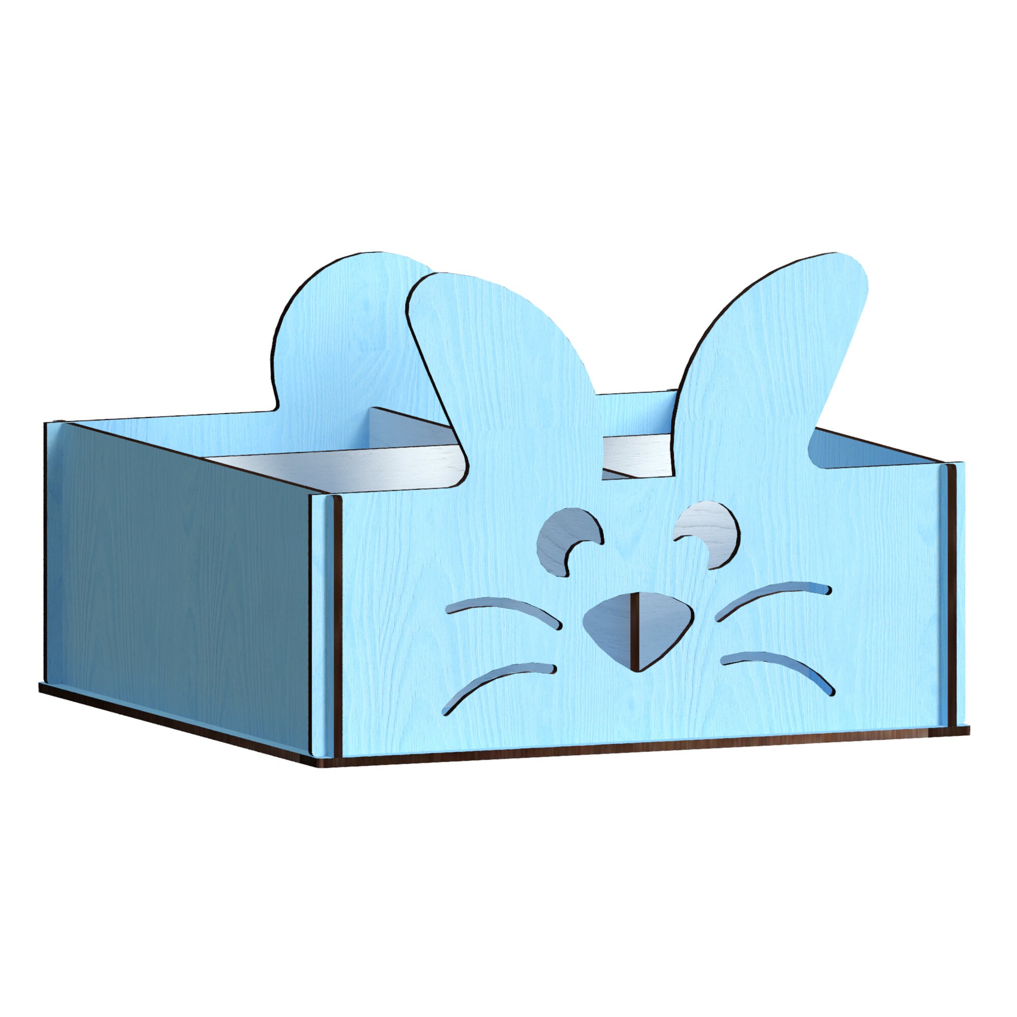 Rabbit Box Laser Cut Files Laser Cut Template Vector for Etsy