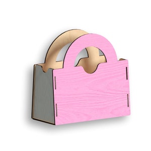 Borsa scatola, modello vettoriale per taglio laser CNC, SVG, modello di taglio laser, modello di taglio laser, modello vettoriale, piano vettoriale, download istantaneo