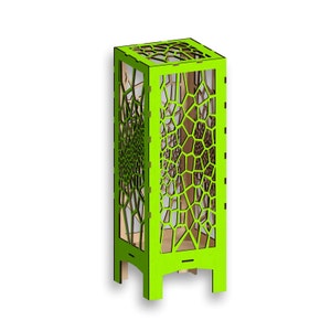Lamp Model D, Laser Cut Files - Svg+Dxf+Pdf+Ai+Cdr+Eps - laser Files - Instant Download - laser cut template - laser cut pattern
