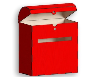 Mailbox Laser Cut Files, Vector Pattern (Digital Download)