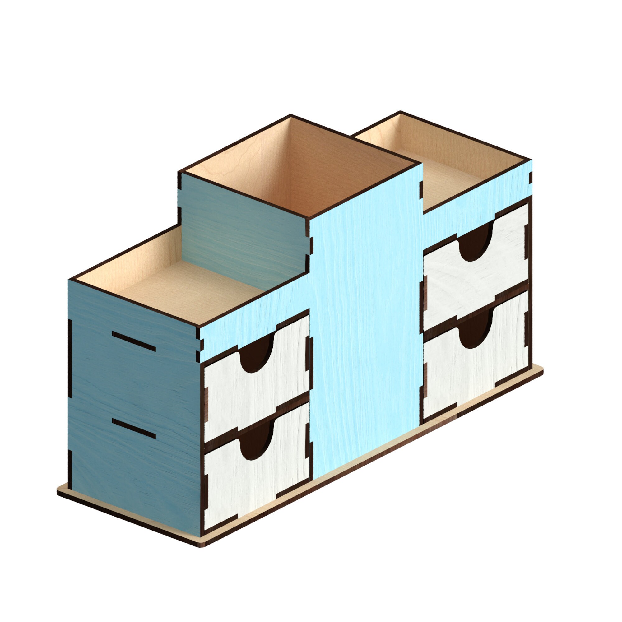 Desk Organizer Laser Cut Files Laser Cut Template Vec vrogue.co