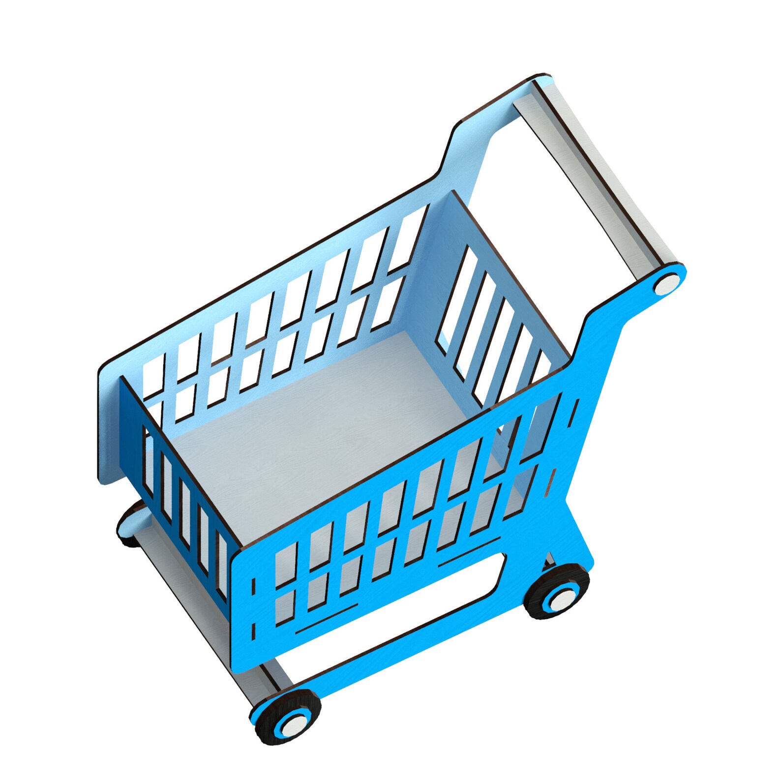 Laser Cut Shopping Cart Template, Vector Files (digital Download) Etsy