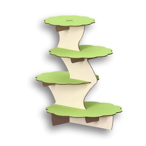 Soporte para cupcakes de árbol, archivos cortados con láser, plantilla de corte láser, vector para láser, patrón de corte láser, modelo vectorial, plan vectorial, descarga instantánea