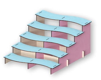Cupcake Stair Display: Laser Cut Template (Digital Download)