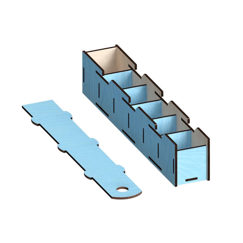 Sliding Box With Dividers Laser Cut Files Laser Cut Etsy