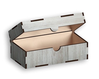 Laser Cut Box with Lid Template: Vector Model (Digital Download)