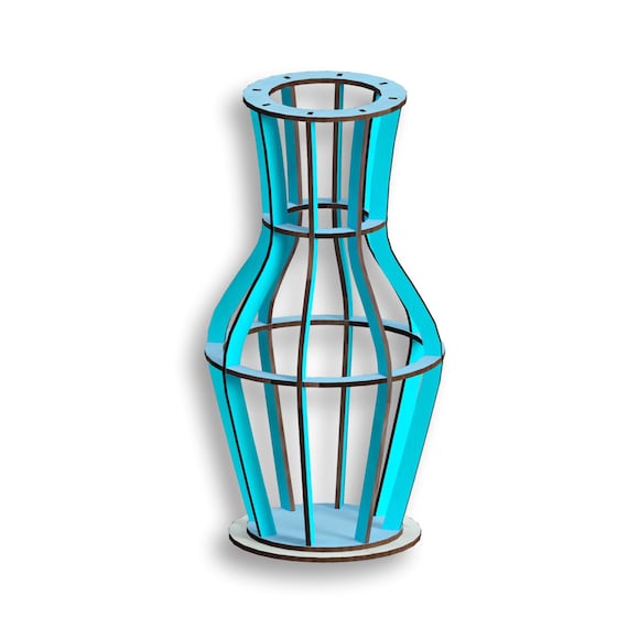 Centerpiece Vase Laser Cut Files: Svg, Dxf, PDF (Instant Download)