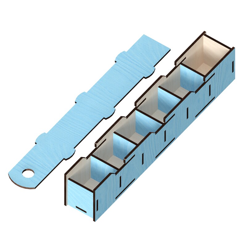 Sliding Box With Dividers Laser Cut Files Laser Cut Etsy