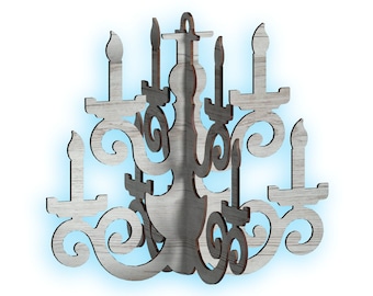 Chandelier Laser Cut Files, Vector Model (Digital Download)