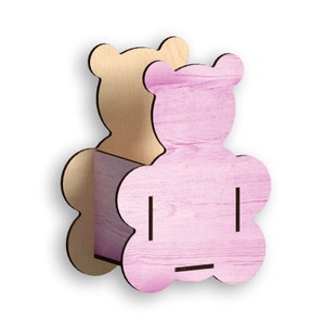Bear Box,Laser Cut Files, laser cut template, Vector for Laser, laser cut pattern, vector model,vector plan,Instant download