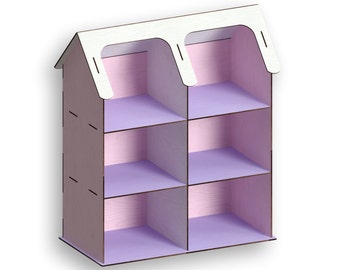 Dollhouse Laser Cut Files: 3mm Plywood Vector Model (Digital Download)