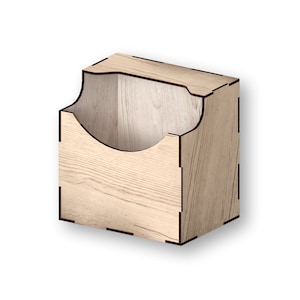 Servilletero, Archivos cortados por láser - Svg+Dxf+Pdf+Ai+Cdr+Eps - Archivos láser - Descarga instantánea - plantilla de corte láser - patrón de corte láser