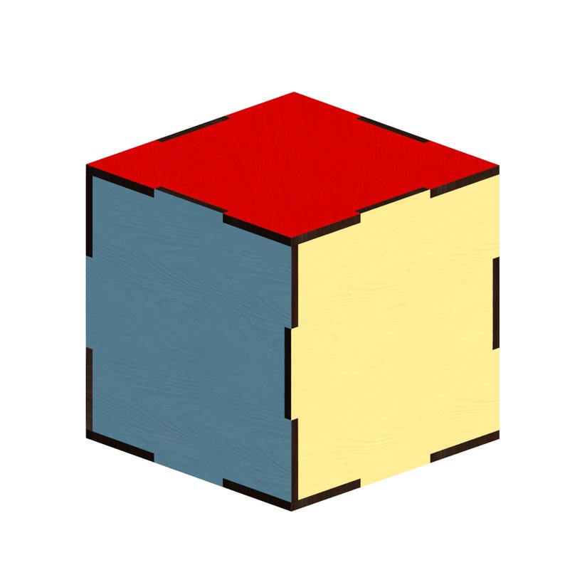 Cube Laser Cut Files Laser Cut Template Laser Cut Pattern Etsy